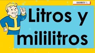 LITROS Y MILILITROS  5 GRADO  MATEMATICAS [upl. by Nnaylime48]