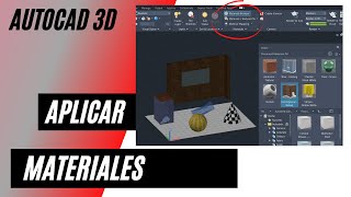 Aplicar materiales en AutoCad 3D [upl. by Royden]