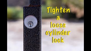 Tighten a Loose Cylinder Lock [upl. by Garett]