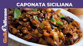 CAPONATA SICILIANA RICETTA ORIGINALE [upl. by Eirellam878]