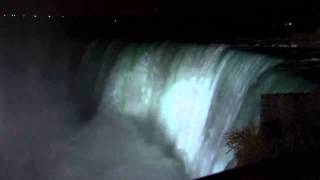 Wasserfall Niagara bei Nachtwaterfall Niagara at night [upl. by Nivrac]