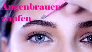 Beauty Academy Augenbrauen richtig zupfen [upl. by Oniuqa]