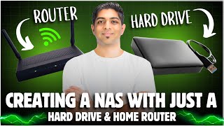 Creating a NAS with just a Hard drive amp Home Router [upl. by Quiteria]