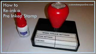 How to Reink a PreInked Stamp [upl. by Caplan259]