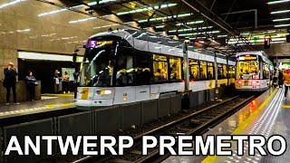 🇧🇪 Antwerp Underground Light Rail  Antwerpen Premetro  Prémétro dAnvers 2019 [upl. by Beane198]