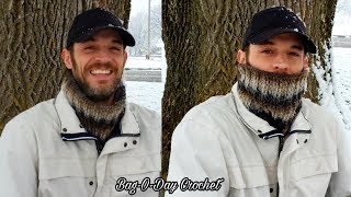 Crochet Cowl Neck Warmer tutorial  Dapper Outdoorsman Cowl [upl. by Smoot]