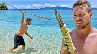 Hand Made Spear that works Spearing Fish Catch n Cook [upl. by Madora975]