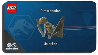 Lego Jurassic World  How To Unlock Dimorphodon Dinosaur Character Location [upl. by Yreneh]