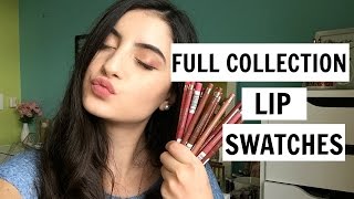 ALL 16 Rimmel Exaggerate Lipliners  Review  Lipswatches [upl. by Anole]