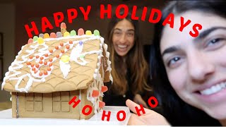 decorating gingerbread house with my sister [upl. by Meta]