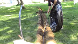 DIY underground sprinkler irrigation system [upl. by Idelson]