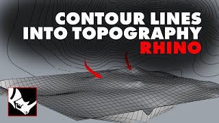 How I Create Topographies From Contour Lines in Rhino Easy [upl. by Analram]