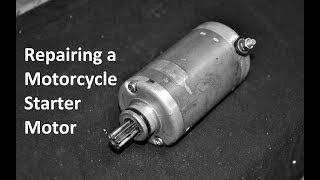 Repairing a motorcycle starter motor [upl. by Haduhey]