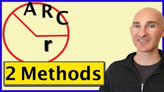 Find Arc Length Given Radius and Central Angle 2 Methods [upl. by Htidirrem]