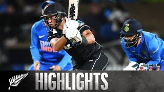 Record Breaking Chase  FULL HIGHLIGHTS  BLACKCAPS v India  1st ODI 2020 [upl. by Oiramd]