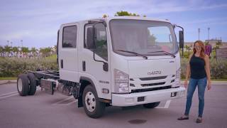 New ISUZU NPRHD Crew Cab  Cab amp Chassis WalkAround [upl. by Nnayrb]