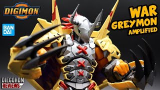 Bandai WARGREYMON Amplified Figure Rise Digimon Model Kit Review BR  DiegoHDM [upl. by Twelve]