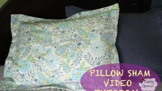 How to make a Pillow Sham DIY Tutorial amp Giveaway [upl. by Sesmar771]