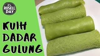 Kuih Dadar Gulung 🌯🌯🌯 Home Made Easy Recipe [upl. by Valley]