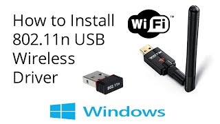 How To Install 80211n USB Wireless Driver [upl. by Marras291]