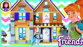 Lego Friends Mias House Build Part 1 Review for Kids [upl. by Eigram]