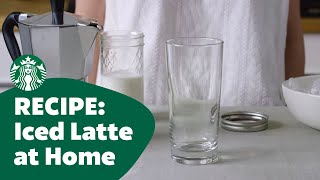 Recipe Iced Latte At Home [upl. by Krantz]