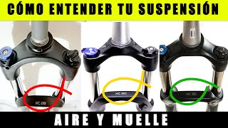 CÓMO FUNCIONA LA SUSPENSIÓN DE UNA BICICLETA EXPLICACIÓN SENCILLA 🚲 SALUD CICLISTA [upl. by Con]