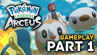 Pokemon Legends Arceus Gameplay Walkthrough Part 1 [upl. by Annmaria]