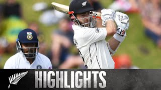 Williamson and Taylor Give NZ Lead  FULL HIGHLIGHTS  BLACKCAPS v India  1st Test  Day 2 2020 [upl. by Clay]