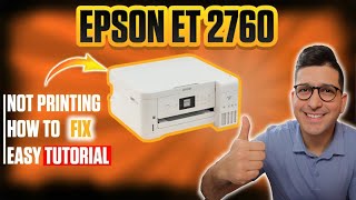 Epson ET 2760  Not Printing Color Black  Printer Error Fixed  How to Clean Printhead [upl. by Nunci]