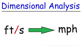 Dimensional Analysis [upl. by Aicil]