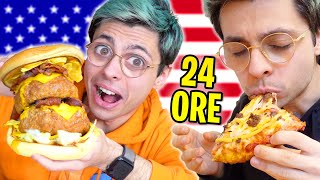 MANGIO SOLO CIBO AMERICANO PER 24 ORE 🍔🇺🇸 [upl. by Nimajnab]