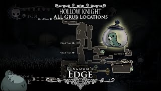 Hollow Knight  ALL Grub Locations and TutorialWalkthrough  Episode 7 Kingdoms Edge [upl. by Atinoj]