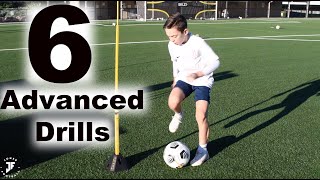 6 ADVANCED Football Training Drills  Improve 1st touch passing awareness amp skills  JonerFootball [upl. by Assereht209]