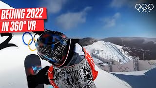 Conquering Slopestyle in 360° VR 🏂 [upl. by Gnaig]