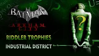 Batman Arkham City  Riddler Trophies  Park Row [upl. by Yesnik673]