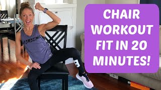 Chair Workout  Get Fit In 20 Minutes 💪 [upl. by Yssak103]