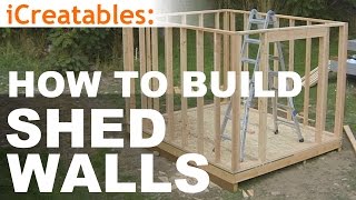 How To Build A Shed  Part 5  Wall Framing [upl. by Marder131]