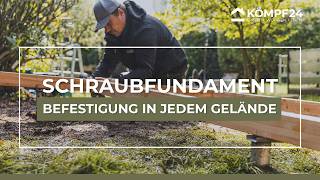 Schraubfundament fürs Gartenhaus  Die elegante Fundamentlösung [upl. by Etnovert902]