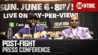 Mayweather vs Paul PostFight Press Conference  SHOWTIME PPV [upl. by Chemaram]