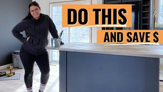 DIY Kitchen Island Build  Easy Tutorial for Beginner Builders [upl. by Thrasher]