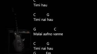 Timi nai hau  Sabin Rai  Official lyrics with guitar chords  Nepko Music  Valentine special [upl. by Keary155]