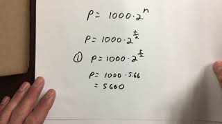 Exponential Growth  Doubling Time [upl. by Micheal146]