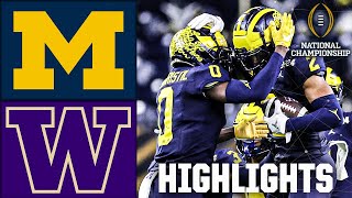 CFP National Championship Michigan Wolverines vs Washington Huskies  Full Game Highlights [upl. by Merriman]