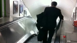 Drunk guy vs escalator [upl. by Attenad]