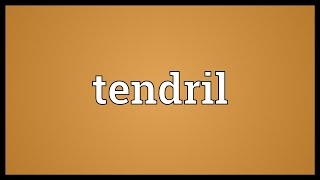 Tendril Meaning [upl. by Kylie]