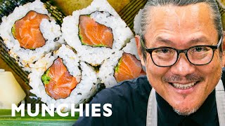 How To Make Sushi with Iron Chef Morimoto [upl. by Christmas634]