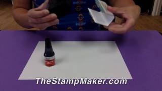 How to ReInk a 2000 Plus SelfInking Stamp [upl. by Eelegna790]