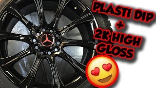 How To Spray 2K High Gloss Plasti Dip Rims [upl. by Owena]