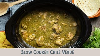 Slow Cooker Chile Verde [upl. by Goodman128]